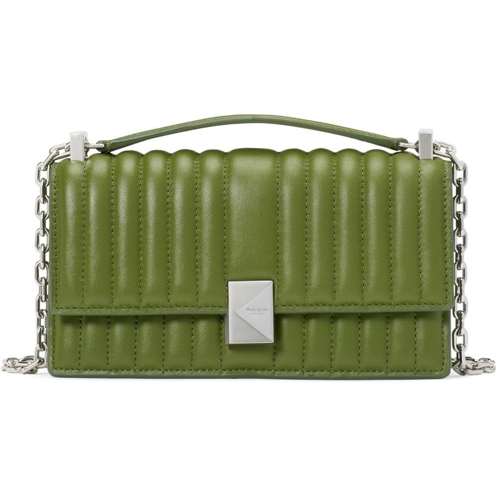 image:imagekate spade new york womens Deco Mini Leather Flap Chain CrossbodyJungle Vine