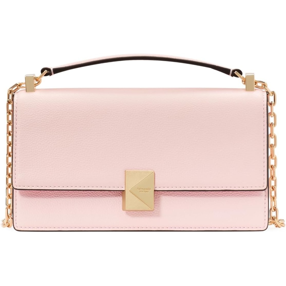 image:imagekate spade new york womens Deco Mini Leather Flap Chain CrossbodyPastry Pink