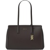 Gold-tone Hardware/Embossed Goat Leather/Chocolate