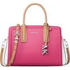 Silver-tone Hardware/Leather/Raspberry Multi